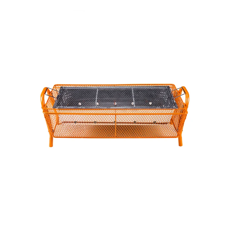 Hot Selling korean BBQ Grill Table Rectangle Outdoor Charcoal BBQ Grill Restaurants Barbeque Grill