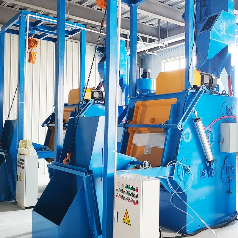 shot blasting cabinet Crawler shot blasting machine for rust removal and shot blasting strengthening