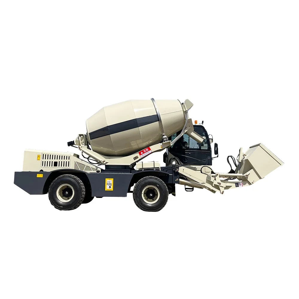 TITAN Official TL2500 Mobile Concrete Mixer Truck 2.5m3 Self-Loading with Automatic Pump & Engine for Construction Industries