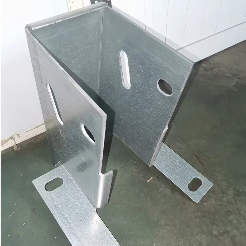 Metal Highway Guardrail Customized F Spacer Block for Square Post Crash Barrier System