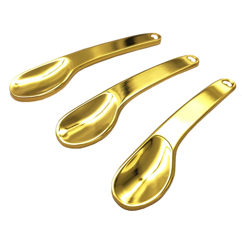 China Manufacturer Beauty Makeup Tools Cream Mixing Facial Metal Cosmetic Spoon Spatula