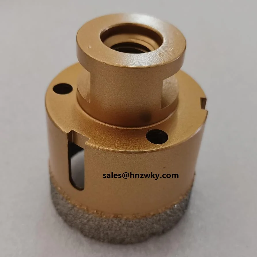 M14 Thread Vacuum Brazed Diamond Core Drill Bit Hole Saw Cutter for Tile Marble Ceramic