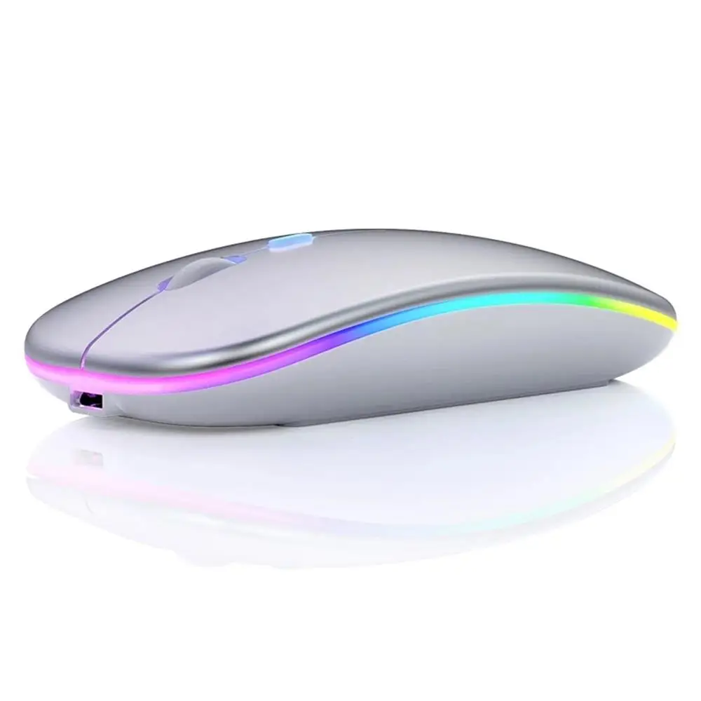 New Innovative Trending Computer Accessories Colorful Optical Gaming Mouse Silent Wireless Mouse 2.4Ghz with Micro Receiver