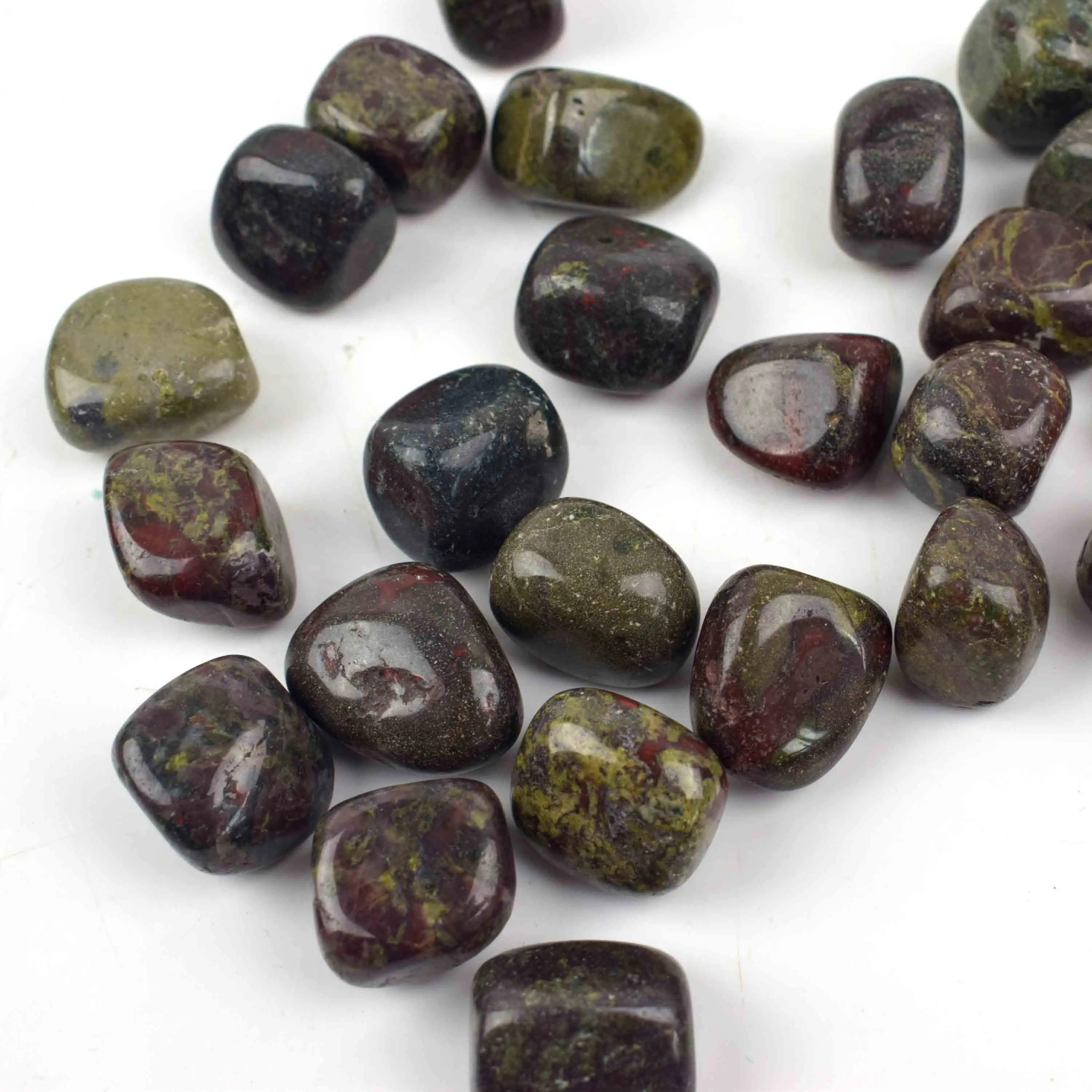 Wholesale Nature Crystals Polished Stones Dragon Blood stone Tumbled Stone For Sale
