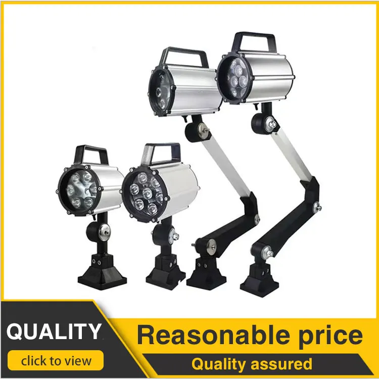 Light-weight waterproof gooseneck work light for magnetic base machine for CNC machine tools