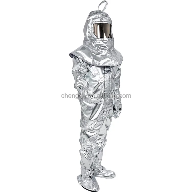 Metal Heat Protection Fabric Workwear Aluminum Foil Heat Protective Clothing