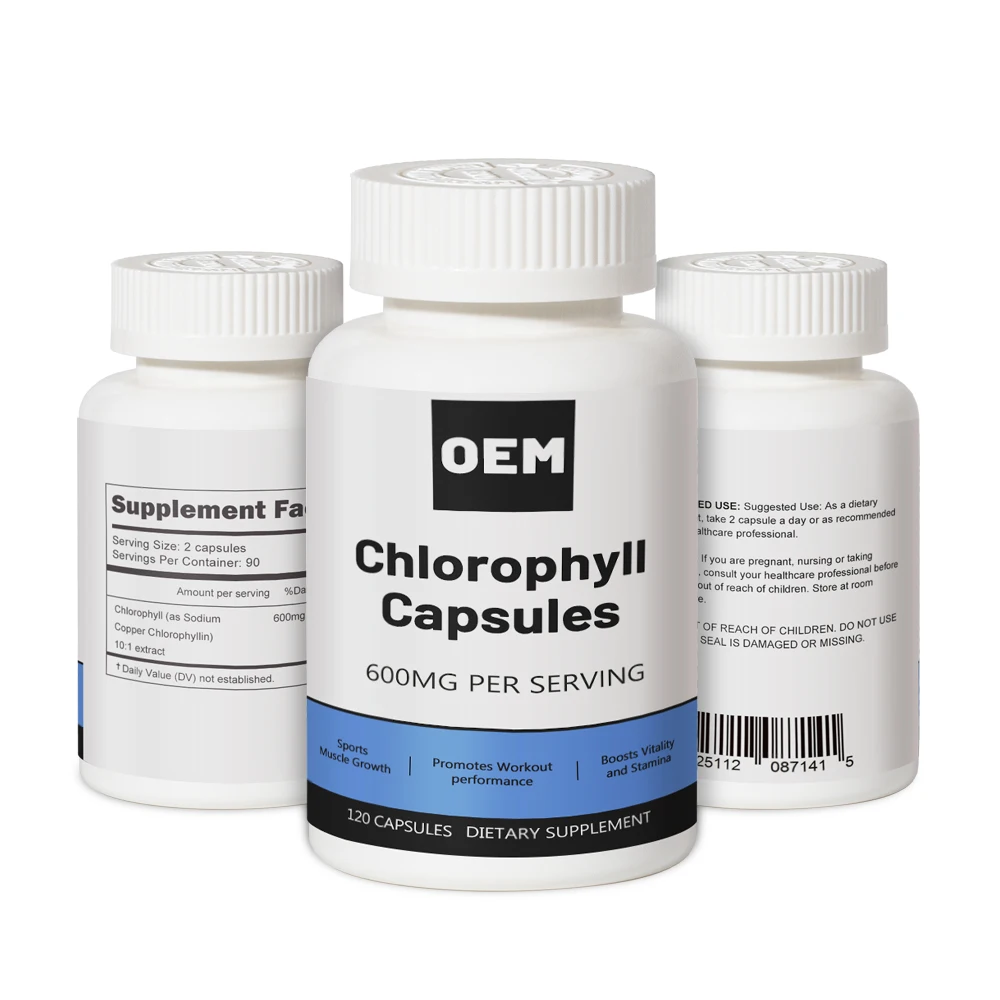 OEM Health Supplement Vegan Chlorophyll Capsules