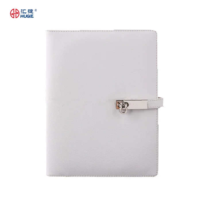 Custom PU Leather Travel  Journal Diary Hot Sale Personal Writing Notebooks Business Planner Notepad with Combination Lock