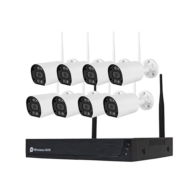 Комплект беспроводных камер видеонаблюдения с Wi-Fi 3 Мп 8 каналов 4