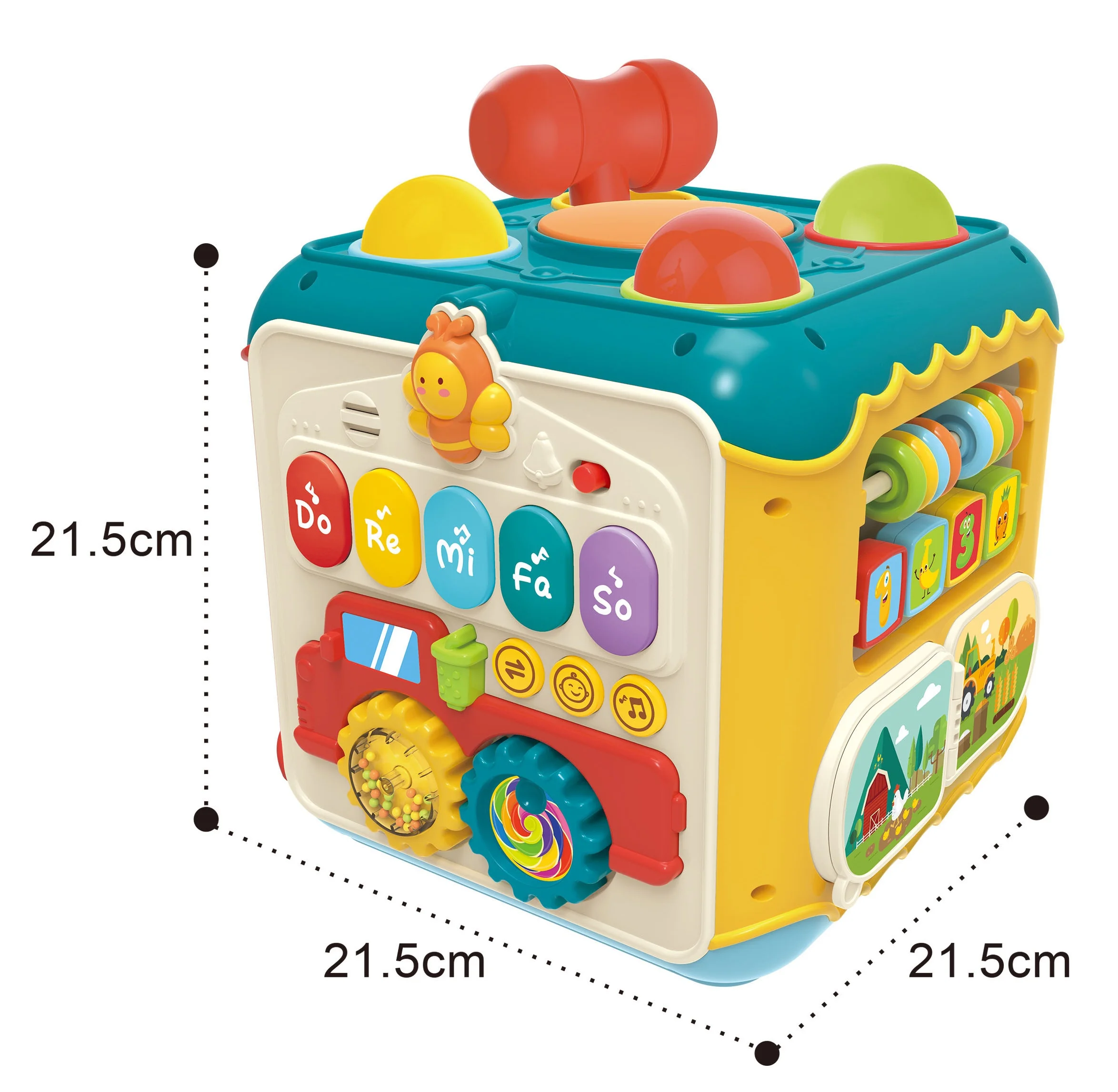 Educational Small Activity Cube Toys Play Center for 12 Month Infant Toddler Kids Baby Toy