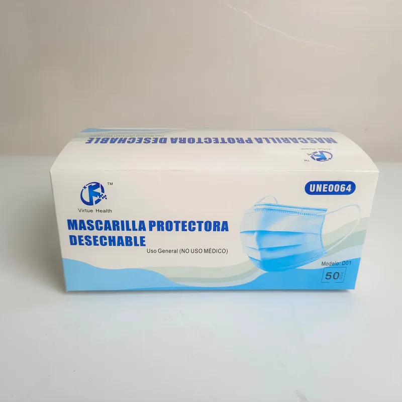 
Low price new products ce certificate disposable face masks 3 ply earloop 