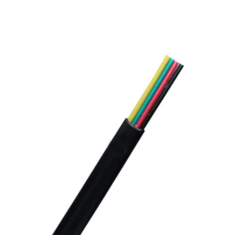 
 UL20251 28AWG 4 проводников плоский провод 4 ядра телефонные кабель ПВХ Черный 305 m/pieces  