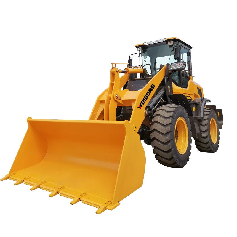 Новый дизайн, компактный погрузчик на стрелу WEIGONG, 5 тонн, 4 тонны, 3 тонны, 2 тонны, 1,5 тонны, фронтальный колесный погрузчик с джойстиком переменного тока