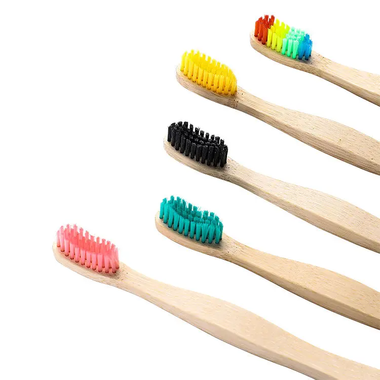 Dental Oral Care Toothbrush Natural Bamboo Tooth Brush Set Soft Bristle Charcoal Teeth Eco Bamboo Toothbrushes for Hotel