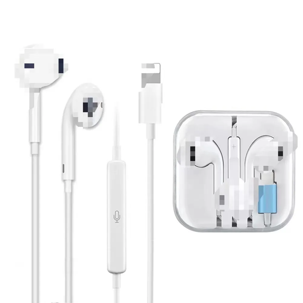 original quality headphones wholesale in-ear headphones for sport wired earphone for iphone 7/8 11 with mic pop up windows
