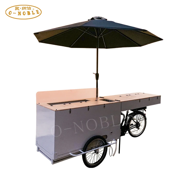 Solar electric ice cream bike Tricycle with battery freezer