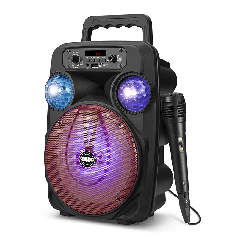 
2021Manufacturer subwoofer big powered 5 inch HIFI Portable Wireless BT pa outdoor DJ bass party karaoke trolley Speaker 