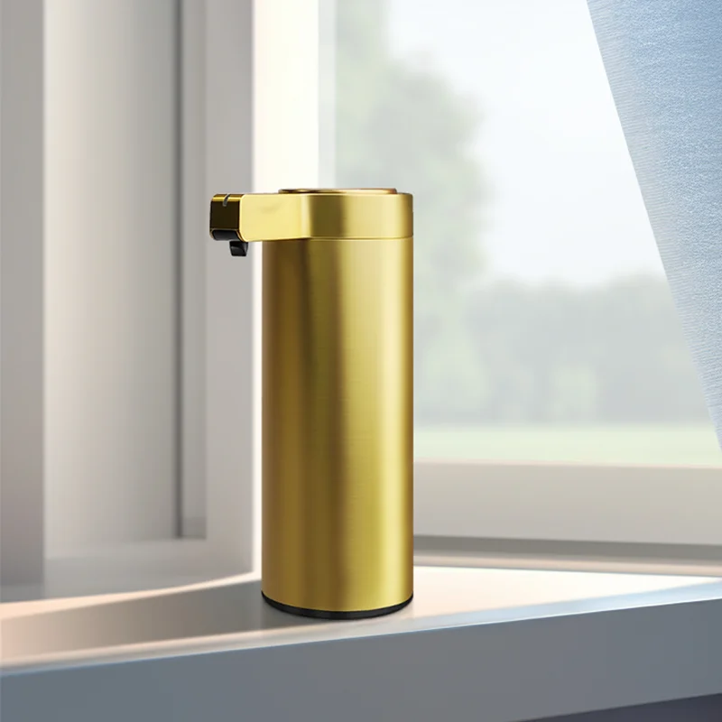 Gold 304 Stainless Steel Touchless Induction Sensor Bathroom Accessories Electric Smart Automatic Liquid Hand Soap Dispensers