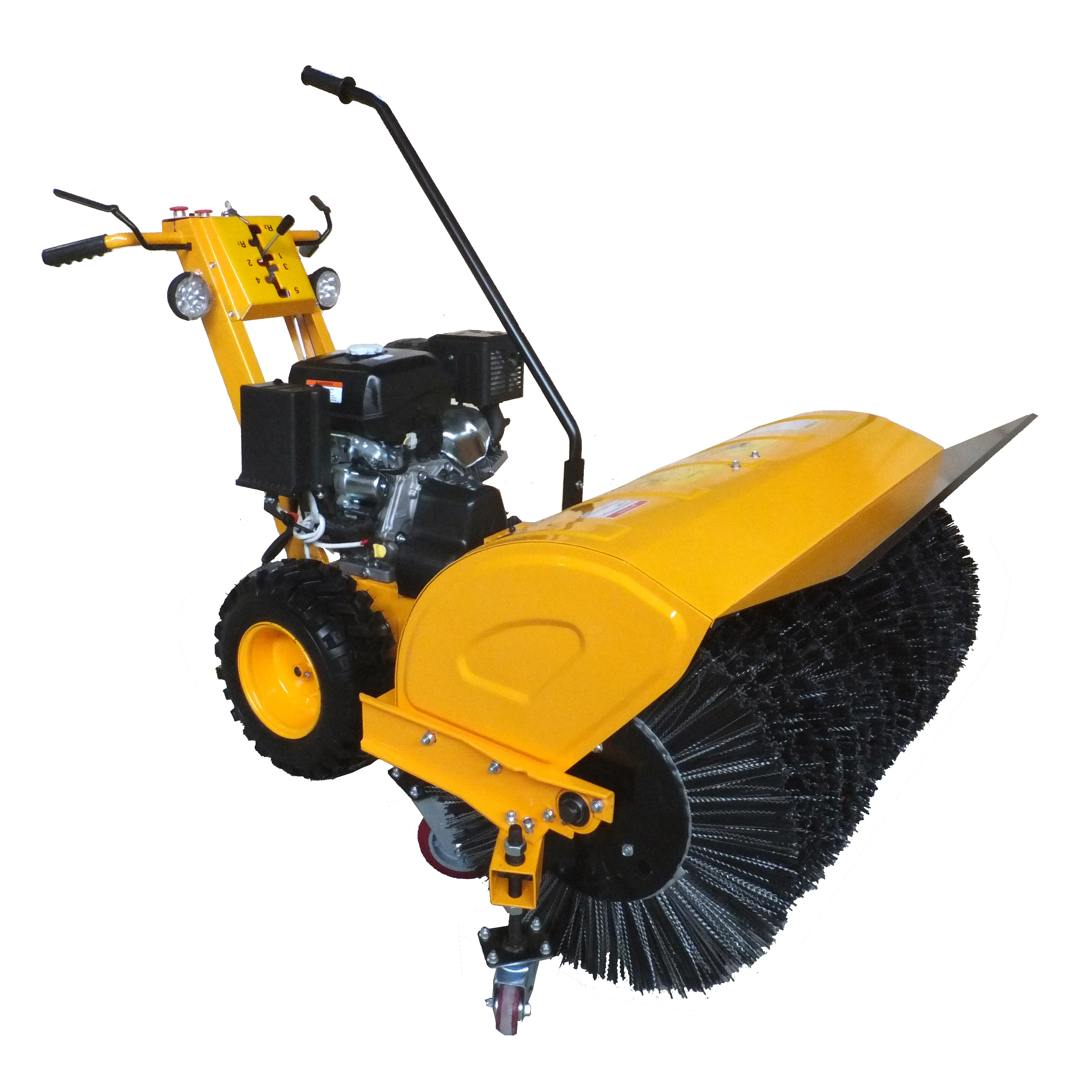Small hand snow plowing machine square area brush type snow plowing machine