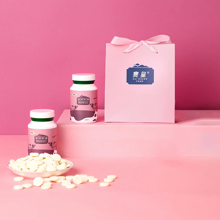 
chinese dry milk munch filled hard way candy Pure milk tablets 