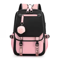 New noctilucence USB rechargeable school backpack student backpack laptop backpacks fashion bag