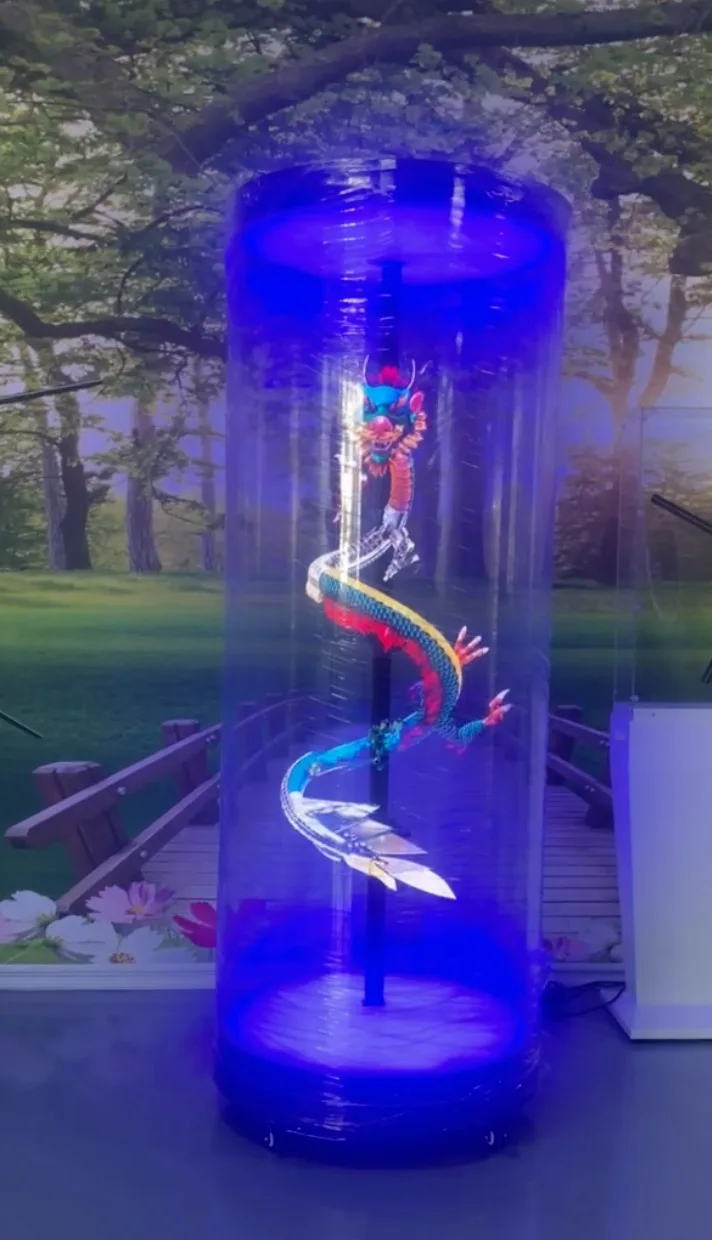 3D Holographic Projector Cylindrical Human Splicing Solution 1X3 Hologram Fan Holographic 3D Fan