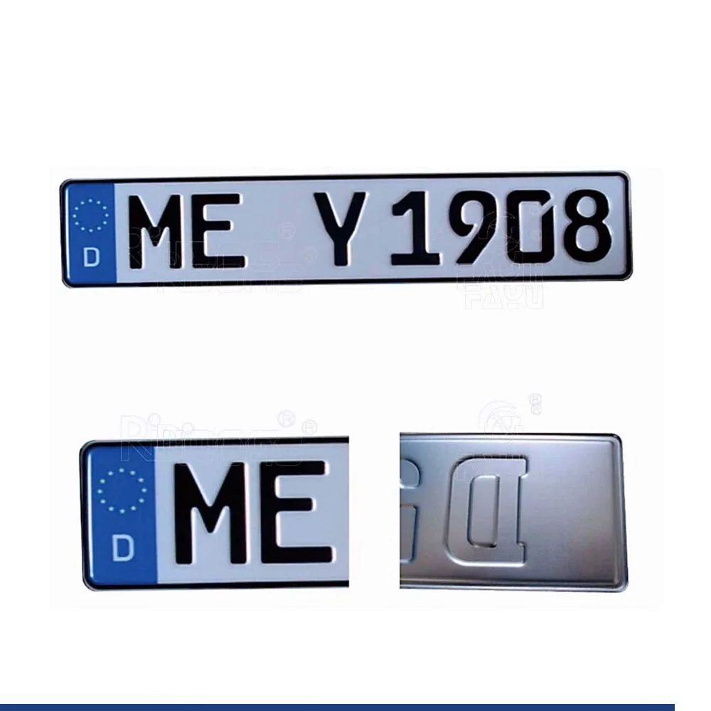 Euro Blank Aluminum Blank Wholesale License Plates with Reflective Film