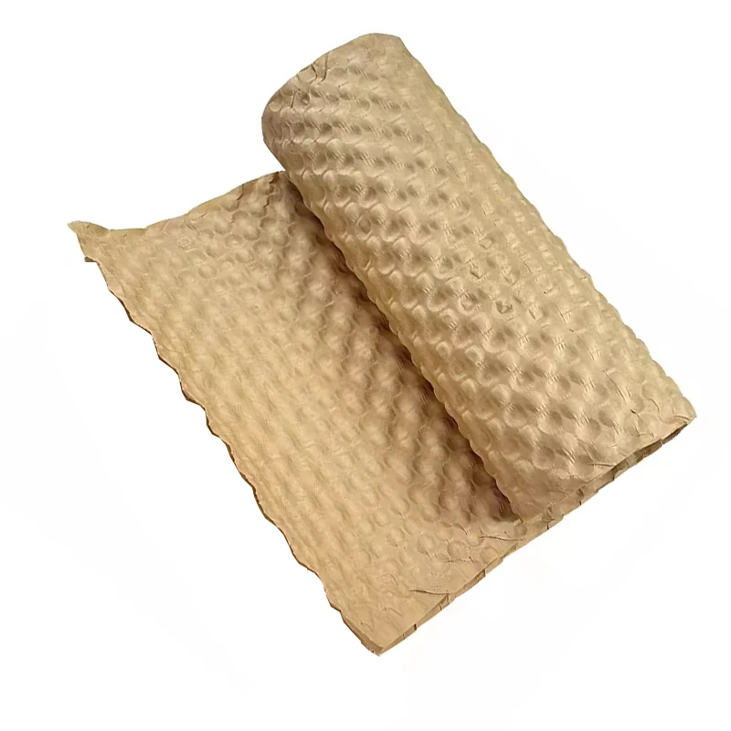 Factory Wholesale Eco Friendly Kraft Air Bubble Paper Pressure Protective Wrapping Roll for Express