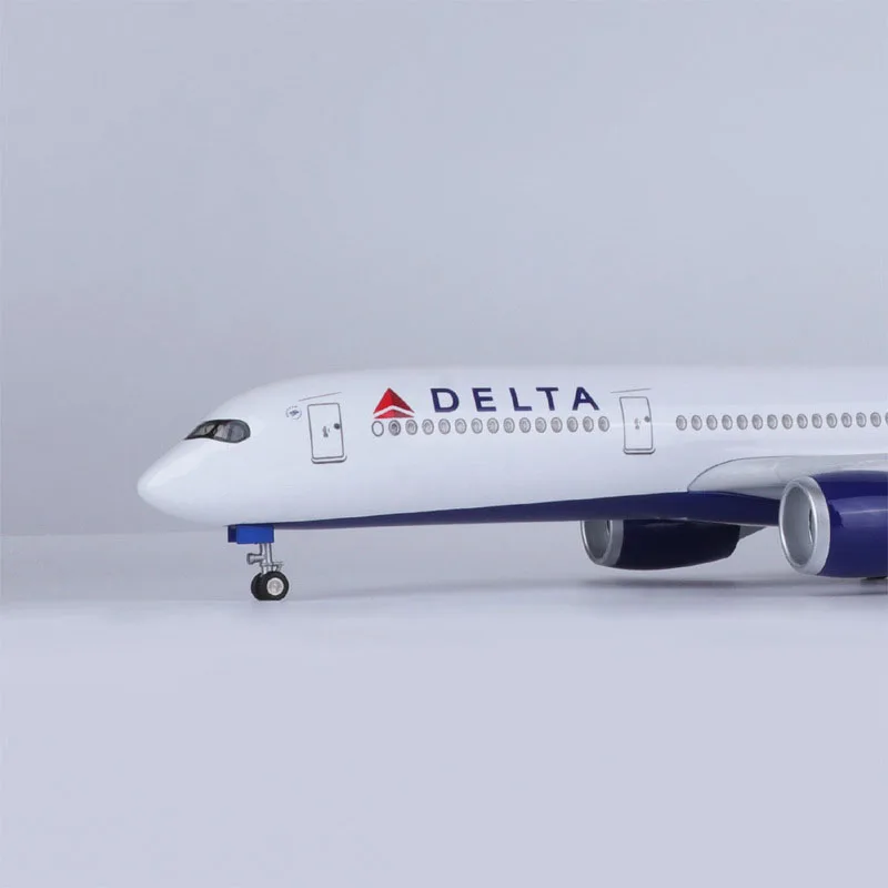 1:142 Scale 47CM Delta Air Lines Airbus A350 Aircraft Model Civil Aviation Passenger Aircraft Simulation Decoration Gift