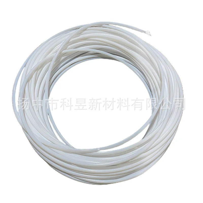 Teflon insulation hose milky white PTFEPTFEOil pipe four fluorine tube chemical conveying pipe