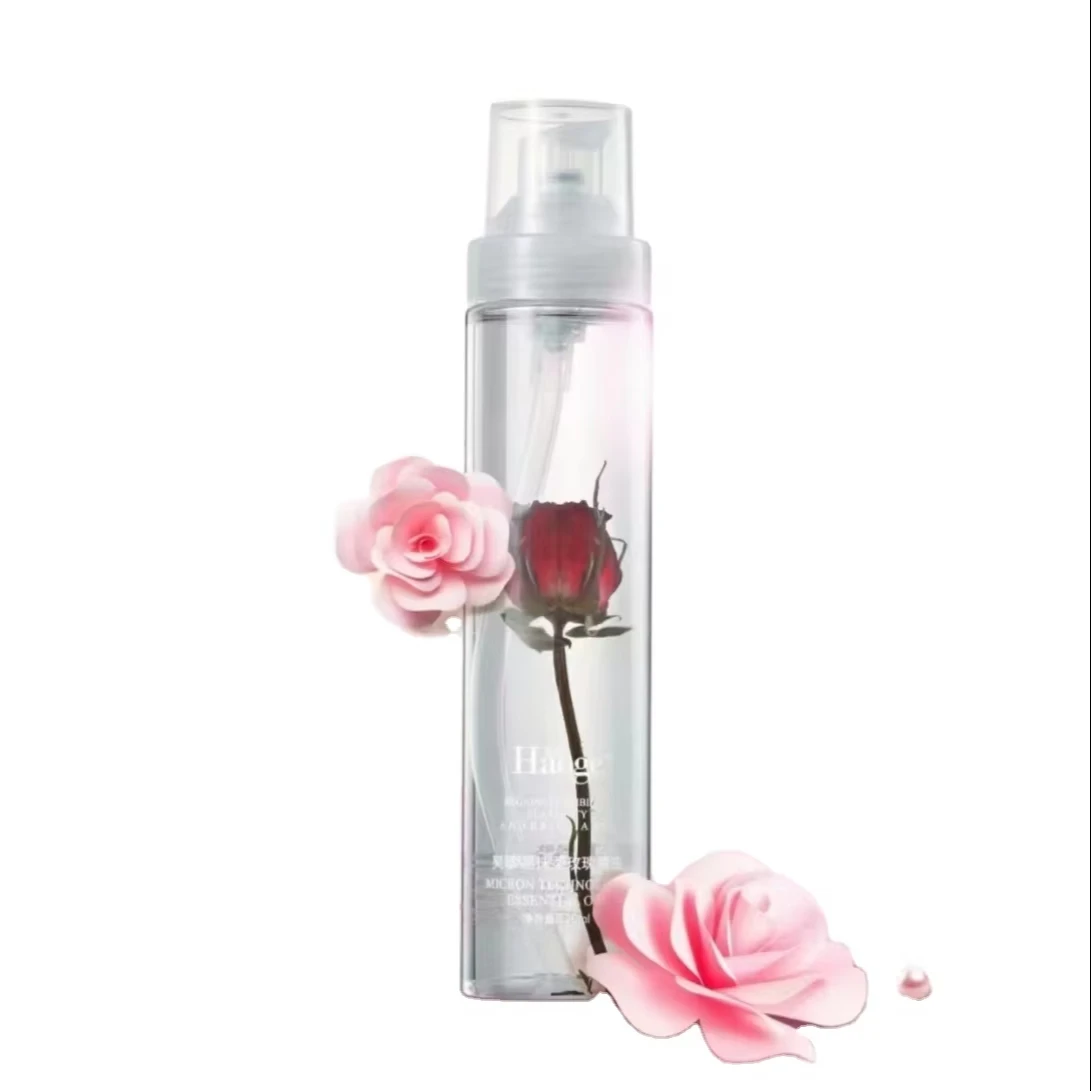 Rose Essence Hair Oil Treatment Moisturizing and Nourishing Coconut Oil Based for Curly Dry Damaged Hair Smoothing Basic Care