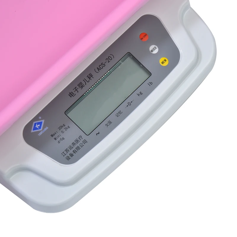 
digital LCD display human body scale infant height and weight scale capacity 20kg for new born baby 