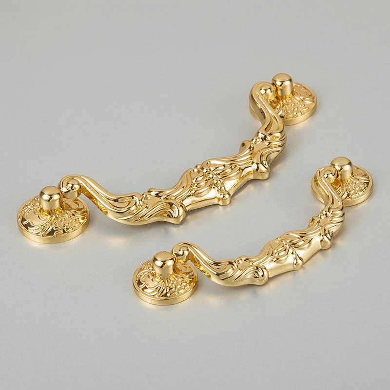 Koppalive Antique Victorian Style Bail Drop Drawer Pulls Brass Cabinet Decorative Dresser Handles