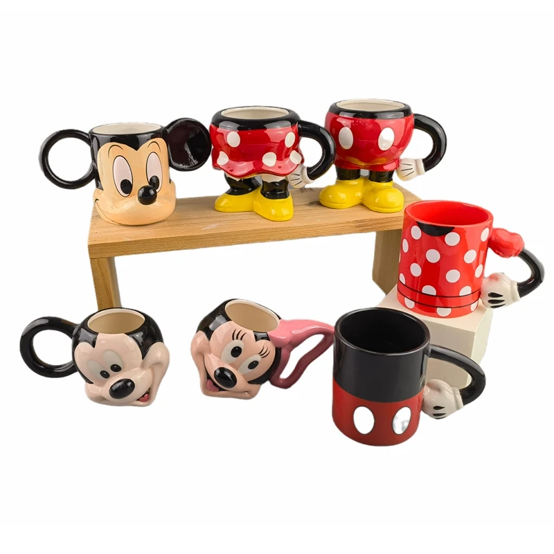 Creative Mickey Mouse Ceramic Mugs Cartoon Dianey Frozen Mickey Minnie Mug New Coffee Mug Girl Boy Cups Collection Cup Gifts