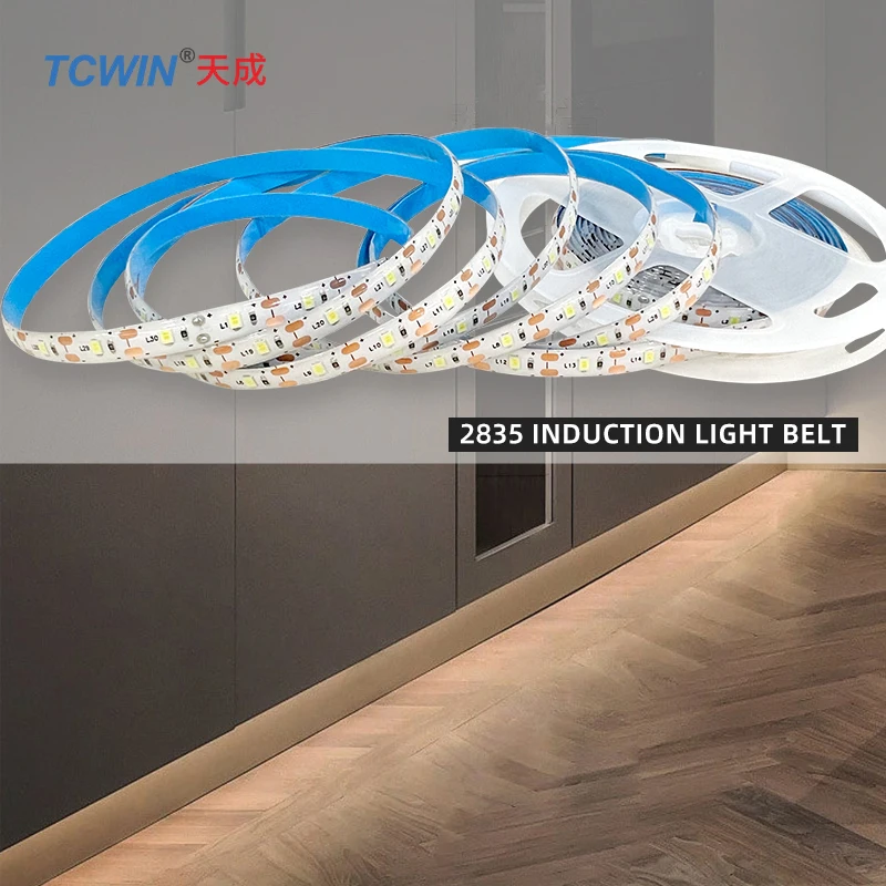2835 white light sensor strip light 5m 4m 3m 2m 1m 60leds 3000k /6500K 6V sensor light for stair decoration with  battery level