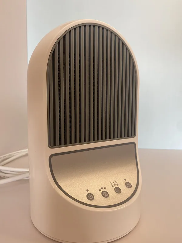 Smart mini 1200W table stand PTC Room fan heater office Plug in Portable electric air heater fan for winter