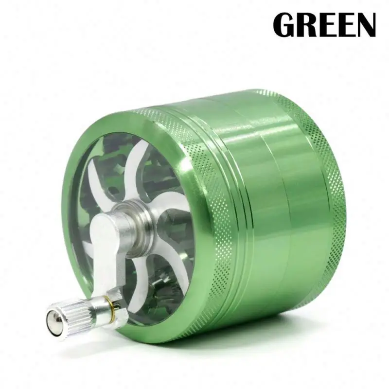 
Wholesale Hand Crank Smoking Grinders Crusher Tobacco Cutter Grinder Metal Hand Muller Weed Accessories 