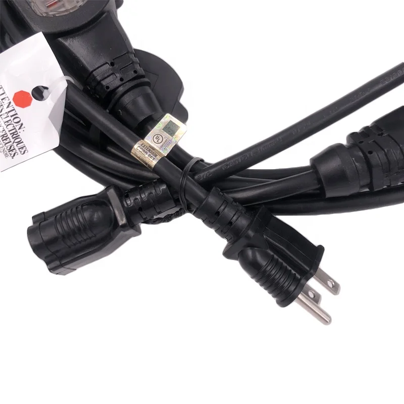 customizable multi-socket extension cord light string for LED growing lighting