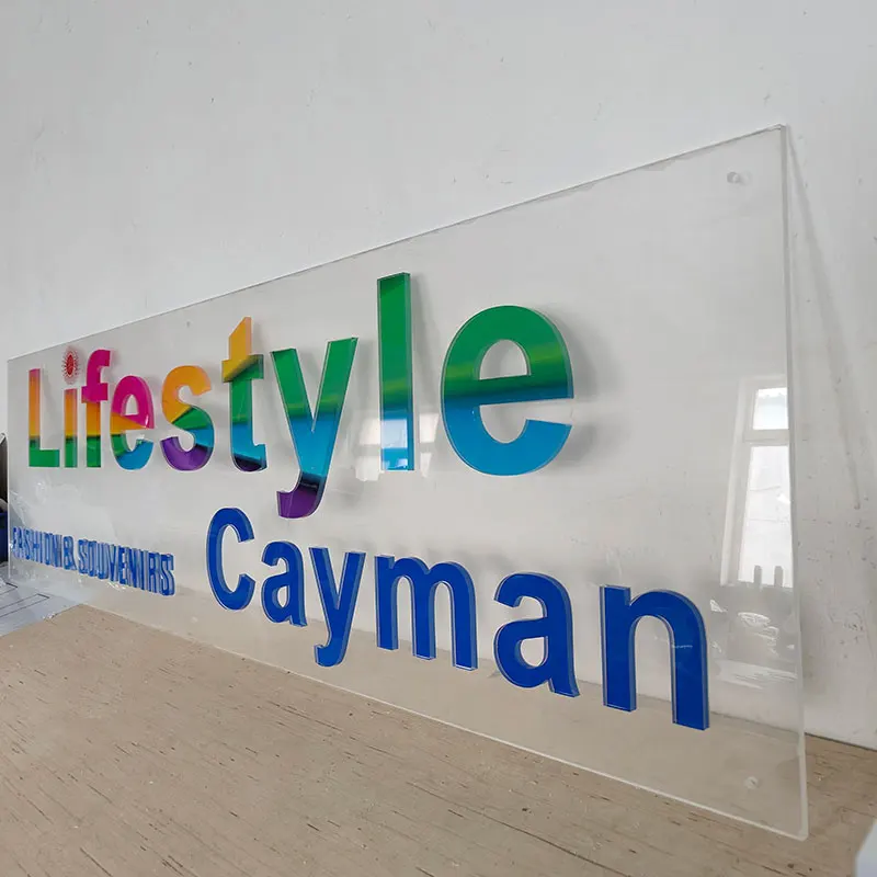 Plexiglass Plaque Custom Company 3D Logo Plastic Sign Board Uv Printing Acrylic Signage