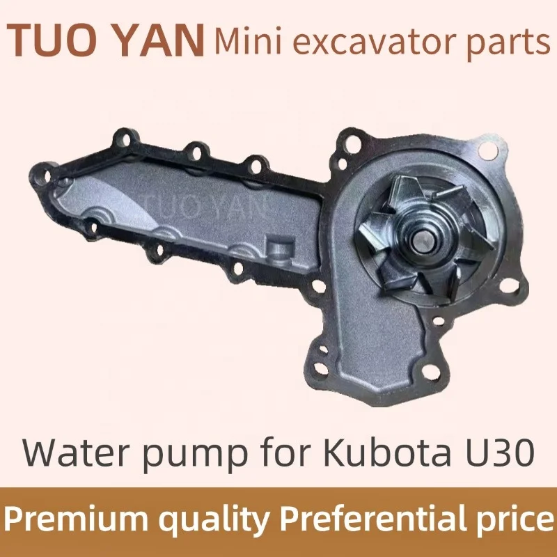 High quality mini excavator engine parts water pump for Kubota U30 mini digger spare parts for Yanmar vio 30 engine water pump