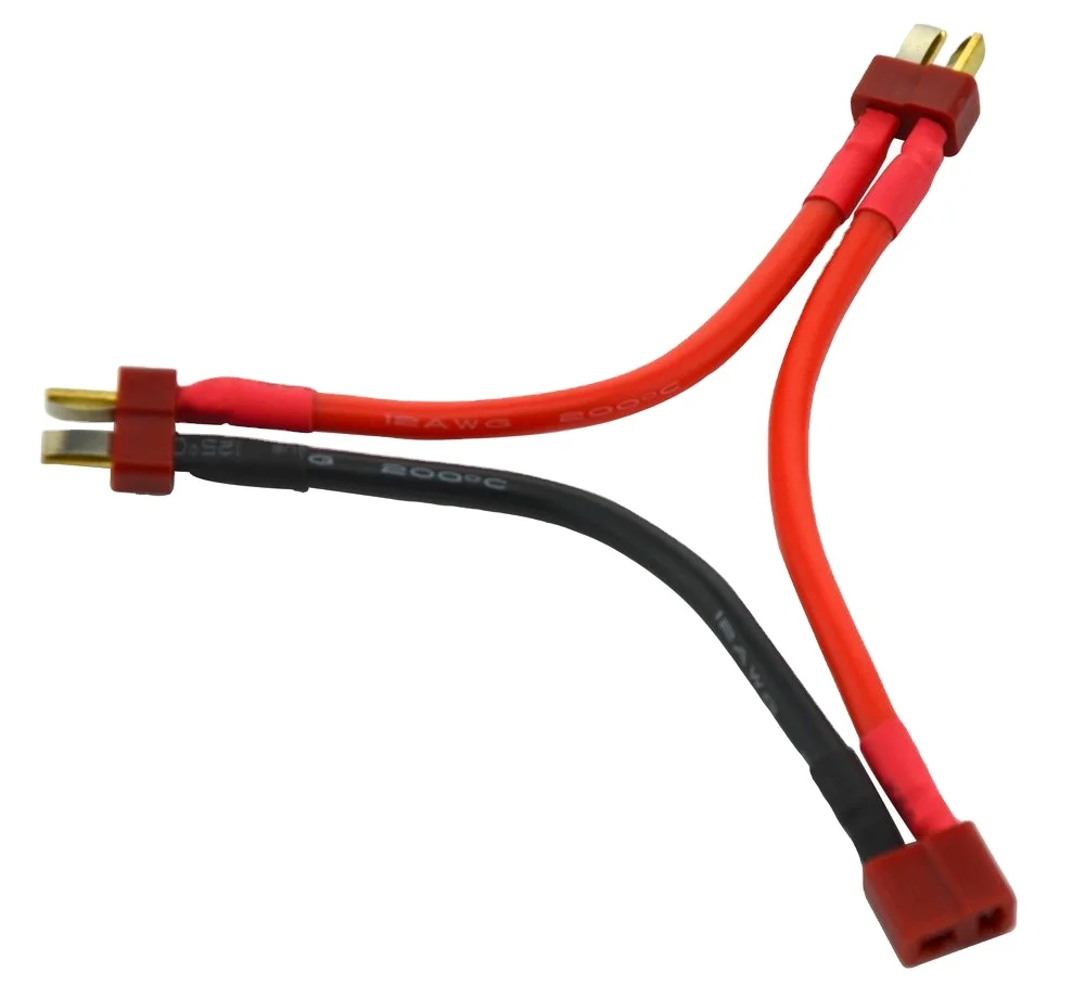 Deans T Plug Connector Series Leads With 12AWG 100mm Silicone Wire Cable For RC Parts Lipo Battery