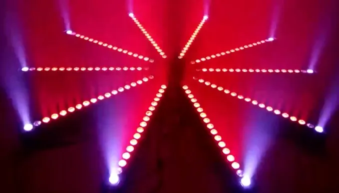 Winlite IP20 14x6 в 1 rgbwa + uv 18 Вт пиксельный светодиодный настенный светильник