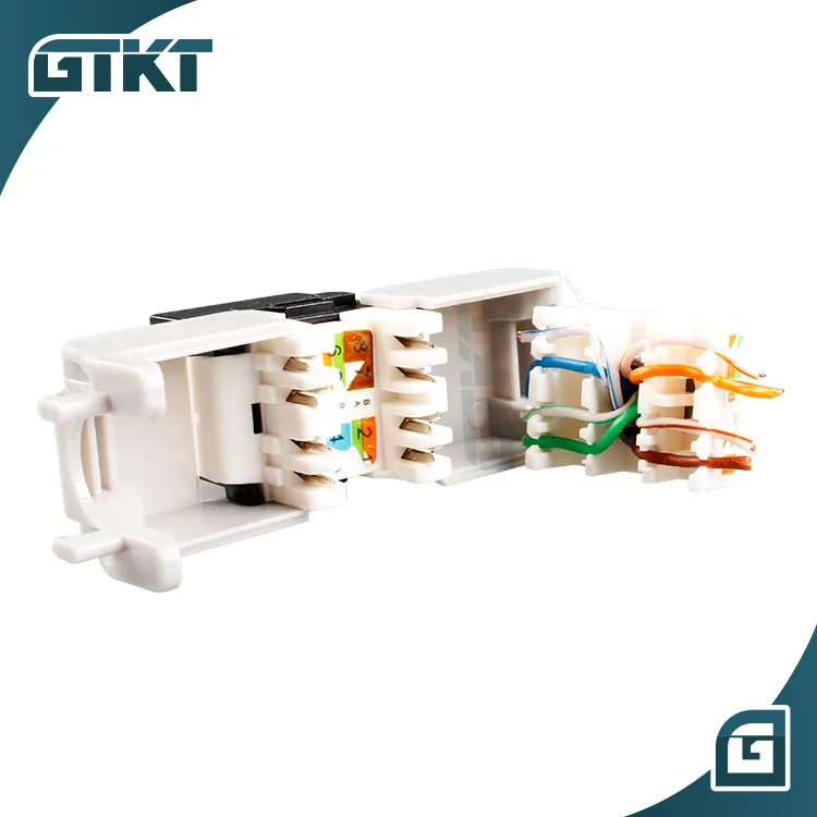  Модульный разъем RJ45 keystone jack UTP Cat6 10G 8P8C