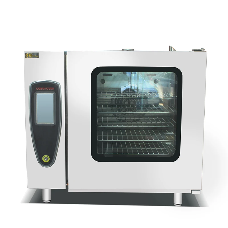 Standard edition six layers combi-steamer oven With automatic boiler cleaning and touch screen