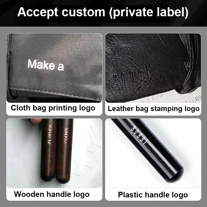 New Soft Rose Shape Remover Long Rhinestone Handle UV Gel Nail Dust Cleaner Brushes Makeup Brush Manicure Tool for Cleaning