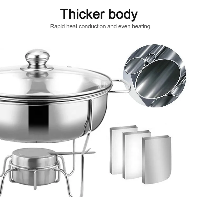 Hotel Round Chafing Dish Food Warmer Hot Pot Food Warmer Buffet Server
