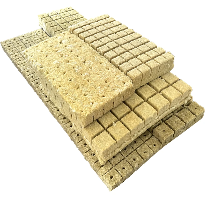 Agriculture Use Rock Wool Cube For Lettuce Agricultural Greenhouse Rock Mineral Wool Hydroponic Wool Rock
