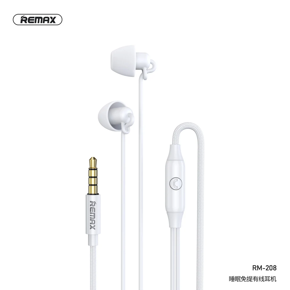
Remax RM-208 Hi-fi stereo headphones Music Earbuds with Microphone 