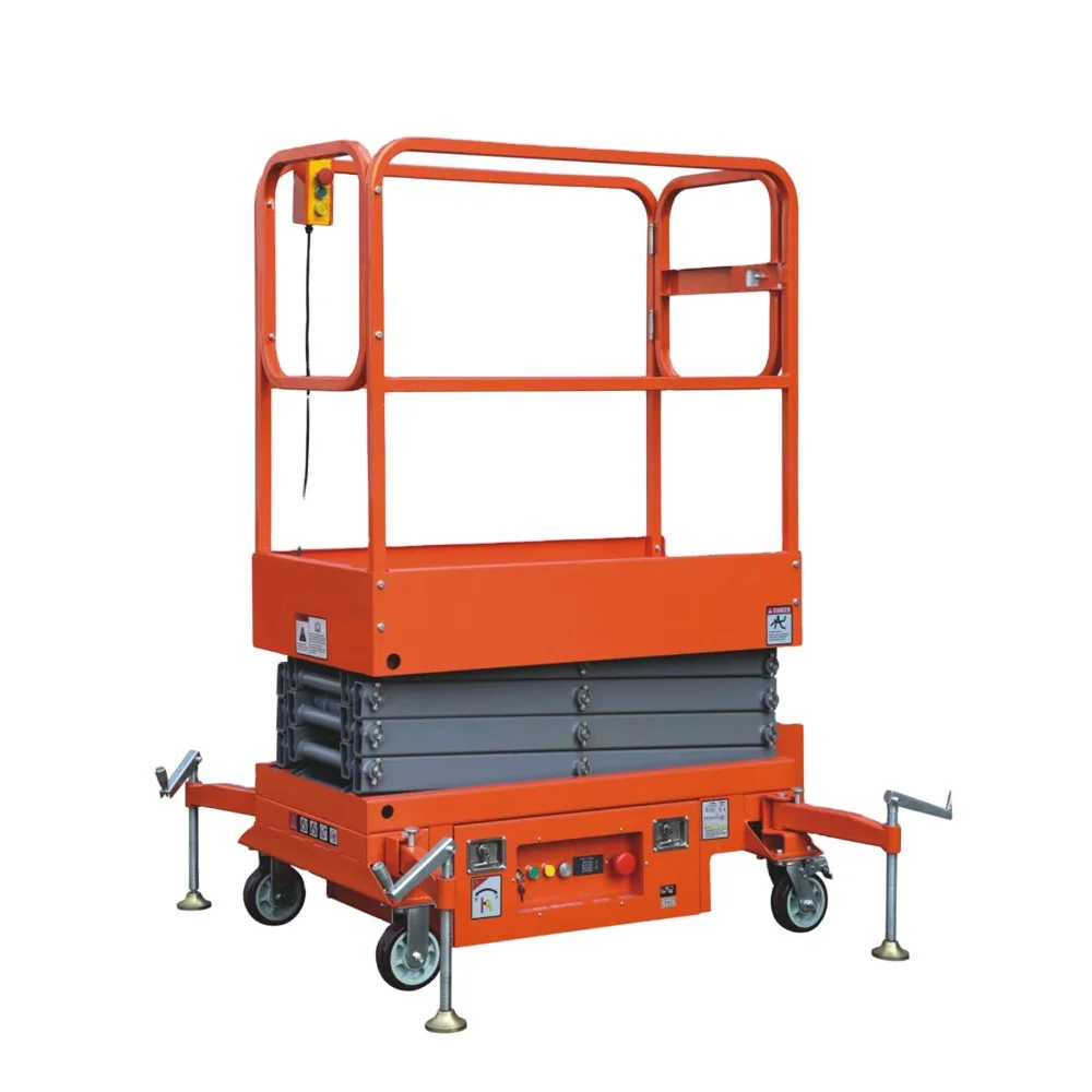 Semi hydraulic working scissor lift electric lift platform battery table lifter