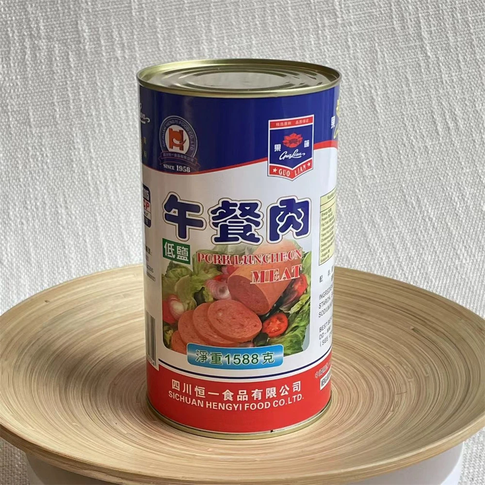 canned food meat pork high quality 1588g canned pork luncheon meat